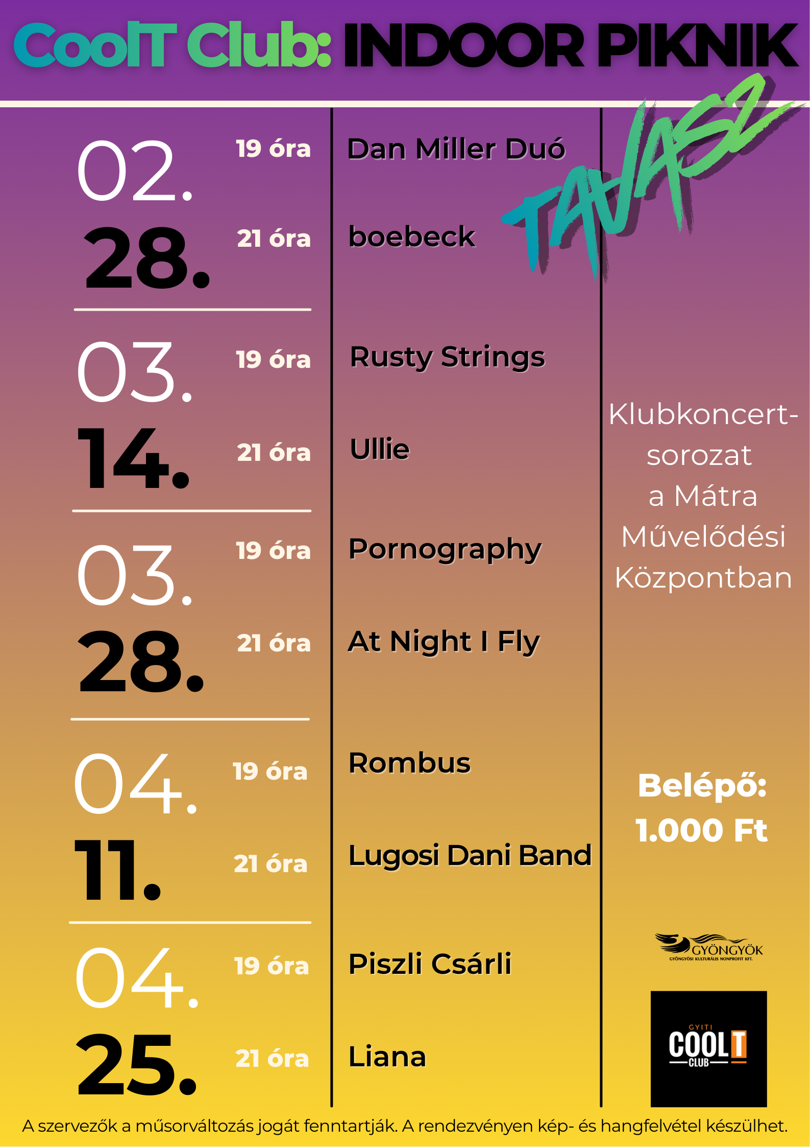 Indoor Piknik - Mátra Művelődési Központ 2026-02-28