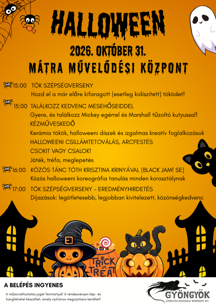 Halloween a Mátra Művelődési Központban